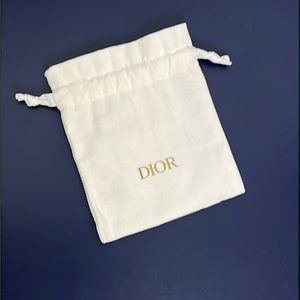 LIVE LOW START DIOR Pouch white & gold